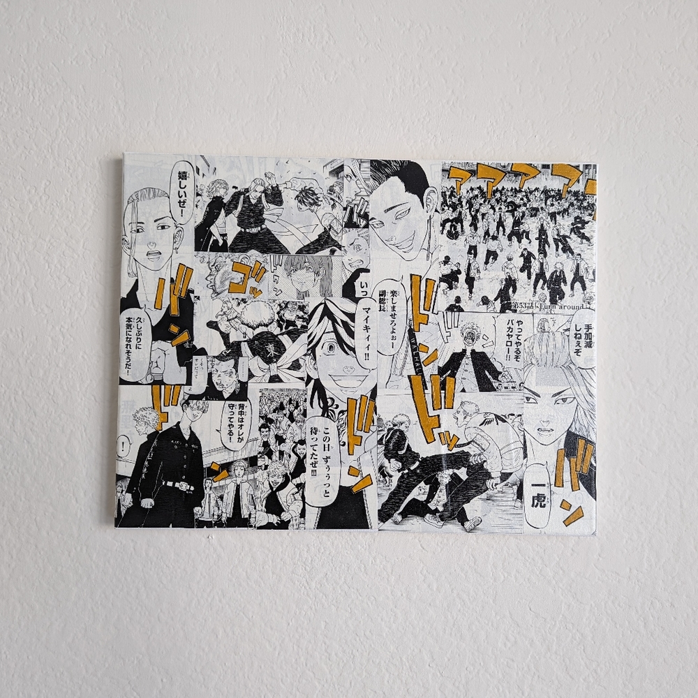 Toman vs Valhalla an Tokyo Revengers Manga Wall Art
